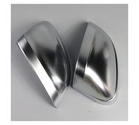For A4 A5 S4 S5 B9 Car Rearview Mirror Cover Side Wing Protect Frame Covers Trim Silver Matte Chrome Shell Rearview Mirror Cover Side Wing(A)