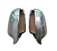 For A4 A5 S5 B8.5 RS4 A3 8P RS3 2012-2016 8F0857528B Silver Matte Chrome Side Wing Mirror Covers Caps Car Wing Mirror Covers(With blind spot hole)