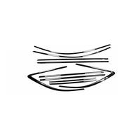 For A4 Allroad Wagon Avant 2017-2024 Stainless Steel Black 10pcs Exterior Window Molding Strip Sill Side Cover Trim WEFOLEN