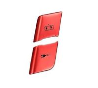 For A4 B6 B7 2002-2008 Car Central Door Lock Unlock Switch Buttons Interior Door Armrest Handle Cover Trim Auto Accessories Air Condition Vent Cover(Red door lock)