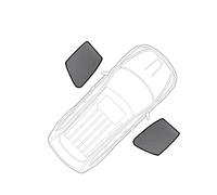 For A4 B7 Sedan 2004-2008 Car Sunshade Front Windshield Vehicle Curtain Side Window Sun Shade Visor Protector(2PCS Front)