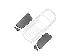 For A4 B7 Sedan 2006 2007 2008 2009 Car Side Window Sunshade Windshield Sun Shade Solar Parasol Children Curtain Car Sun Visor Extender(Rear Triangular)