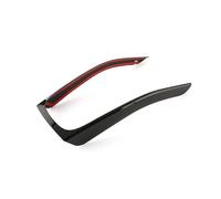 For A4 B8 A5 2009-2016 Car Modified Center Console Gear Shift Frame Decoration Cover Trim Interior POMPOMPUR(Black)