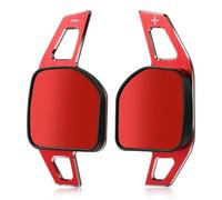 For A4 B8 For A3 8P S3 For A5 For A6 S6 C6 For Q5 For A8 R8 TTS MK2 8J 2Pcs Steering Wheel Paddles Extension Shifters Steering Wheel Shift Paddle(Type A red)
