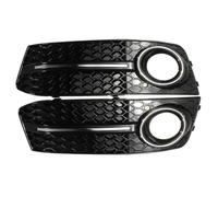 For A4 B8 Standard 2009-2011 Car Front Bumpe Fog Light Grille Cover(Chrome Silver)