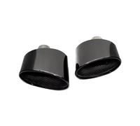 For A4 B9 2016-2019 For A5 F5 2017-2019 Oval Exhaust Tip Muffler Tip Tailpipe Exhaust Pipe Rear Tip Pipe(BLACK)