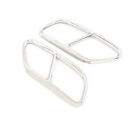 For A4 B9 2019 Car Rear Exhaust Tail Pipe Cover Trim Muffler Sticker Auto Accessories Stainless Steel Silver