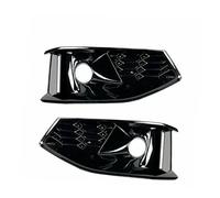 For A4 B9 2020 2021 2022 2023 2024 Left Right Side Front Bumper Honeycomb Mesh Fog Light Grille Grill Cover IPEVMLZ(BLACK)