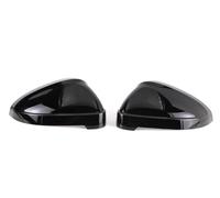 For A4 B9 8W S4 RS4 A5 S5 RS5 2017 2018 2019 2020 2021 2022 2023 Black Carbon Replacement Side Housings Matte Silver Mirror Covers(Black-2pcs)