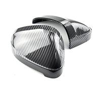 For A4 B9 A5 2017 2018 2019 Carbon Black And Bright Black 1 Pair Rearview Mirror Case Side Mirror Shell MTVTFECEWG(No Side Assist 1)