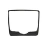 For A4 For B9 2017-2021 Interior Stainless Steel Center Console Multimedia Frame Decoration Cover Trim Interior Trim Cover Panel(Black)