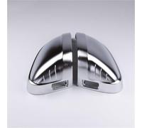 For A4 For B9 For Allroad For Quattro For A5 For F5 Side Mirror Covers Silver 2018-2020 2pcs Matte Chrome Wing Caps 2017 Auto Rearview Mirror Housing(No blind spot holes)