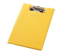 for A4 Paper Organizer Clipboard with Sturdy Clip and Convenient Cover for Keeping Important Documents Safe (Yellow)