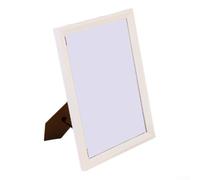 for A4 Picture Frame 21x29.7 cm, MDF Photo Frame for Certificates Documents, Wall Mount or Desktop Display Stand, Horizontal Vertical Orientation, White(White)