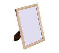For A4 Picture Frame Certificate Display Document Holder 21x29.7 cm MDF Frame with Stand for Wall Mount or Tabletop Dual Orientation(wooden color)