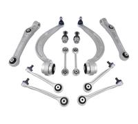 For A4 Quattro 17-19 12pcs Front Control Arms W/Ball Joint Sway Bar Link Wishbone Control Arm
