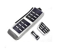 For A4 S4 RS4 B8 B8.5 2008-2015 LHD Car Pedals | Accelerator Brake Clutch Footrest Pedals Generic(Rest AT 3pcs Silver)