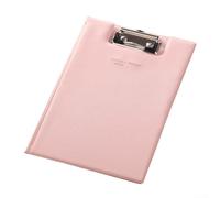 for A4 Size Writing Board Clipboard with Construction, Equipped with a Practical Metal Clip & Storage Options (Pink)