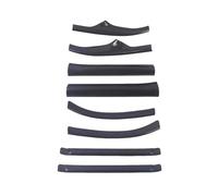 For A5 2017 2018 2019 2020 2021 2022 8pcs ABS Carbon Fiber Car Door Sill Scuff Plate Guard Protector Cover Trim