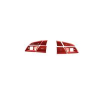 For A5 A3 Q3 Q5 2019-2021 Car Styling Center Console Steering Wheel Buttons Sequins Decoration Sticker Trim Interior Decals Molding Strip(Red)