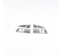 For A5 A3 Q3 Q5 2019-2021 Car Styling Center Console Steering Wheel Buttons Sequins Decoration Sticker Trim Interior Decals Molding Strip(Silver)