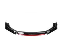 For A5 S5 A4 A6 A7 2012 2013 2014 2015 2016 Front Lip Chin Bumper Spoiler Splitter Bodykit Diffuser Trim Cars Accessories Front Bumper Lip(Black Red 4pcs)