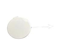 For A6 2012-2015 4G0807241 4G0807241GRU Right Passenger Side Front Bumper Tow Hook Cap Towing Eye Cover Tow Hook Cap For Car(White)