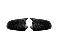 For A6 C6 4F Pre-facelift 2006-2009 Carbon Look And Bright Black Rearview Mirror Case Side Mirror Shell(Forged Carbon Look)