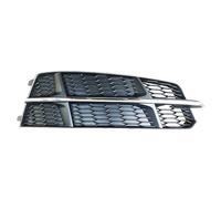 For A6 C7 2018 4G0807681AN 4G0807682AN Grid Of Fog Lamp Shade Under Front Bumper Lamp Of Automobile Frame Fog Lamp Bezel Cover Trim