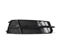 For A6 C7 A6L S-L 2015-2018 2pcs Car Front Bumper Light Cover Fog Lamp Honeycomb Hex Grill 4G0807681AN Front Fog Light Grilles(Black Right)