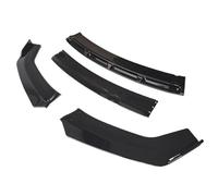 For A6 C7 Sedan 2012-2016 Front Bumper Spoiler Protector Plate Lip Splitter Type DGS Body Kit Carbon Surface Chin Shovel(Overall Gloss Black)
