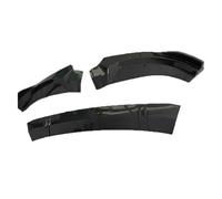 For A6 C8 2019 2020 2021 2022 2023 ABS Front Bumper Lip Spoiler Splitter Diffuser Body Kit Car Accessories(Carbon Fiber Look)