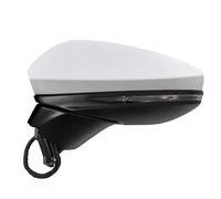 For A6 For Quattro S6 2019-2022 Auto Fold Rearview Mirror Assembly Heated Glass Turn Signal Lights Car Side Mirror Assy Full Complete Door Wing Mirror Unit(WHITE,L 12 Wire)