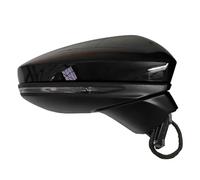 For A6 For Quattro S6 2019-2022 Auto Fold Rearview Mirror Assembly Heated Glass Turn Signal Lights Car Side Mirror Assy Full Complete Door Wing Mirror Unit(Black,R 12 Wire)