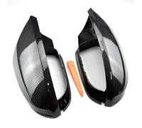 For A6 RS6 S6 C7 C7.5 4G 2011-2018 Side Wing Rearview Mirror Cover Caps Rearview Mirror Housing Accessories(Carbon fiber pattern)