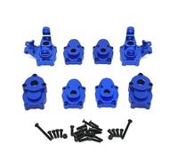For Absima CR1.8 For Yucatan CR3.4 For Sherpa For YK4082 YK4102 For Khamba 1/8 1/10 Metal Front Rear Portal Axle Gear Housing RC Car Upgrade Parts RC Accessories(Blue)