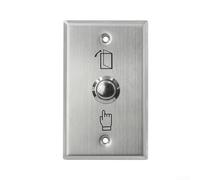 for access Control Exit Button Switch Made of Stainless Steel, Simple Press to Release Design for Electric Door Locks