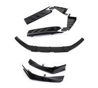 For Accord 10th 2018 2019 2020 Rear Diffuser Side Spoiler Splitter Canard Cover Trim +Front Bumper Lip Air Dam Blade Car Rear Bumper Lip Diffuser(Black)