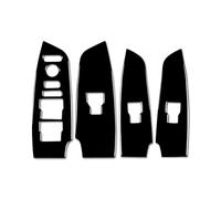 for Accord 2018 2019 2020 2021 Car Interior Glossy Black Plastic Door Lifting Panel Trim Sticker Decoration Accessories Car Moulding Strip(LHD)