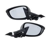 For Accord 2024-2025 US Version Grey Dark Gray Rearview 8 Wire Side Door Mirror Assembly Complete Wing Mirrors for Cars(1 pair dark grey)