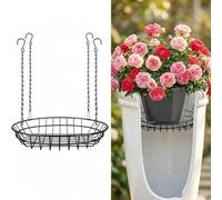 For Adjustable Plant Riser for Large For Deep Pots, Rustproof Iron Chain Insert Serving as Soil Saver and Drainage Aid, Tall Filler with 4 Hooks for Hanging(1pc)
