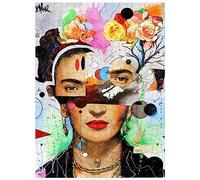 For adult, 1000 Pieces Wooden Jigsaw Puzzle,Home Decoration,Painting Frida Kahlo Picture 75 * 50cm