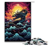 for Adults 1000 Chinese Dragon Jigsaw Puzzles for Wood Jigsaw Christmas Puzzle Gifts 75x50cm