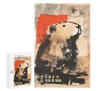 for Adults 1000 PCS Jigsaw Puzzle Abstract Bober Kurwa Beaver Graffiti Teenagers Puzzles Hands-on Game Home Decoration Challenging Game Gifts 1000 PCS