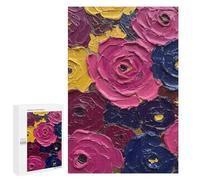 for Adults 1000 PCS Jigsaw Puzzle Abstract Floral Painting Teenagers Puzzles Hands-on Game Home Decoration Challenging Game Gifts 1000 PCS