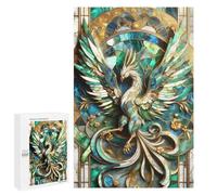 for Adults 1000 PCS Jigsaw Puzzle Abstract Phoenix Kintsugi Jigsaw for Adults Relaxing Games For Family Fun Challenging Game Gifts 1000 PCS