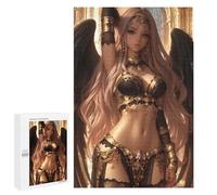 for Adults 1000 PCS Jigsaw Puzzle Angel with Black Wings Puzzle for Adults Family Game Precision Cutting Fun Activities at Home 1000 PCS