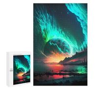 for Adults 1000 PCS Jigsaw Puzzle Aurora Frosty Wonderland Puzzles for Adults Anti-Stress Toys Difficult Hard Fun Activities at Home 1000 PCS