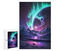 for Adults 1000 PCS Jigsaw Puzzle Aurora Stellar Landscape Puzzles for Adults Anti-Stress Toys Difficult Hard Fun Activities at Home 1000 PCS