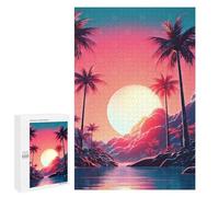 for Adults 1000 PCS Jigsaw Puzzle Beautiful Sunrise Puzzle for Adults Family Game Precision Cutting Fun Activities at Home 1000 PCS